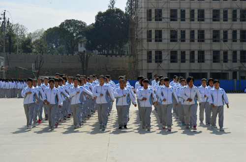 公司2014级新生军训火热进行中